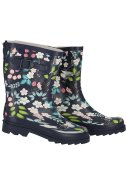 Blumen Damen-Gummistiefel "Rubber Rain Boots" von XQ 4