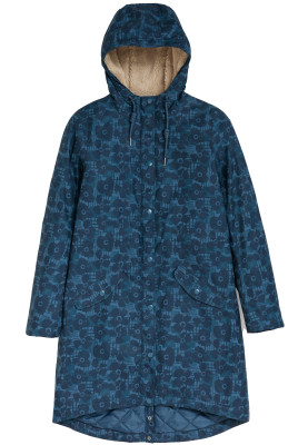 Dunkelblaue mit Blumen Damen Regenmantel Plant Hunter von Seasalt