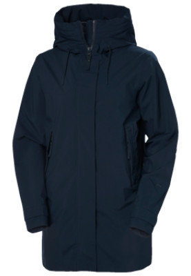 Dunkelblaue Damen Regenjacke Victoria von Helly Hansen
