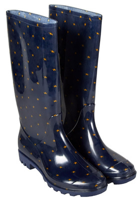 Dunkelblaue Damen-Regenstiefel Stern von XQ Footwear