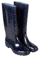 Dunkelblaue Damen-Regenstiefel Stern von XQ Footwear