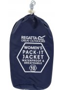 Dunkelblaue Damenregenjacke Pack It III von Regatta 2