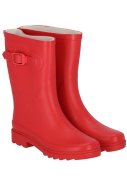 Rote Damen Gummistiefel Rubber Rain Boots von XQ 1