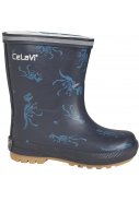 Dunkelblaue Dino Kinderwinterstiefel von CeLaVi 2