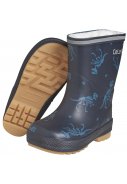 Dunkelblaue Dino Kinderwinterstiefel von CeLaVi 3