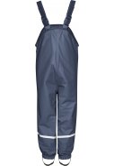 Dunkelblaue mit Fleece gefütterte Regenlatzhose von Playshoes 1