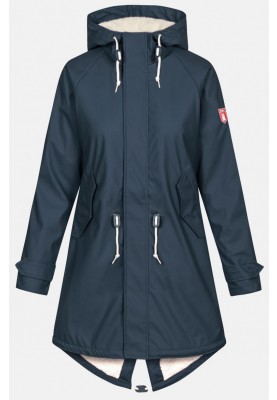 Gelber Damenparka Friese Tidaholm mit Teddyfutter von Derbe