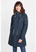 Dunkelblaue Damenparka Friese Tidaholm mit Teddyfutter von Derbe 2