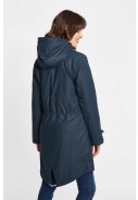 Dunkelblaue Damenparka Friese Tidaholm mit Teddyfutter von Derbe 4