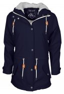Dunkelblaue gefütterte Damenregenjacke Kira von Pro-X Elements