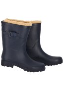 Navy gefütterte Damen-Gummiregenstiefel Rubber Rain Boots von XQ 3