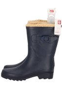 Navy gefütterte Damen-Gummiregenstiefel Rubber Rain Boots von XQ 4