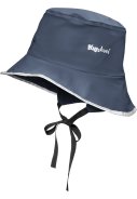 Dunkelblaue kinder Regenmütze mit Fleecefutter von Playshoes