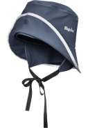 Dunkelblaue kinder Regenmütze mit Fleecefutter von Playshoes 2
