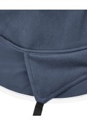 Dunkelblaue kinder Regenmütze mit Fleecefutter von Playshoes 3