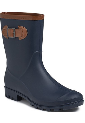 Dunkelblaue kurze Damenregenstiefel Laura