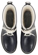 Dunkelblaue niedrige Gummistiefel mit Schnürung von Ilse Jacobsen 7