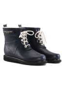 Dunkelblaue niedrige Gummistiefel mit Schnürung von Ilse Jacobsen