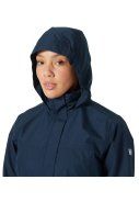Dunkelblauer lange Damenregenjacke Aden von Helly Hansen 4