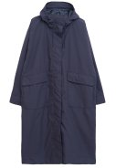 Dunkelblaue langer Damen Regenmantel Nebel von Tantä 1