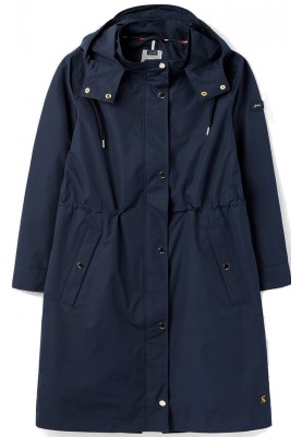 Dunkelblaue lange Damenregenjacke Tauton von Joules