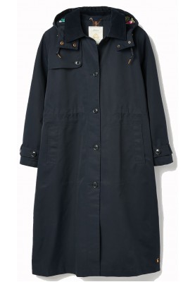 Dunkelblaue lange Regenjacke-/Trenchcoat Fernhall von Joules