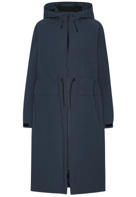 Dunkel blaue Lange Damen Winterjacke Thermy von Ilse Jacobsen