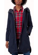 Dunkelblaue Loxley Cosy Damenregenjacke/-parka von Joules 2