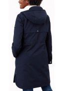 Dunkelblaue Loxley Cosy Damenregenjacke/-parka von Joules 3