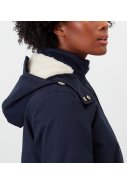 Dunkelblaue Loxley Cosy Damenregenjacke/-parka von Joules 8