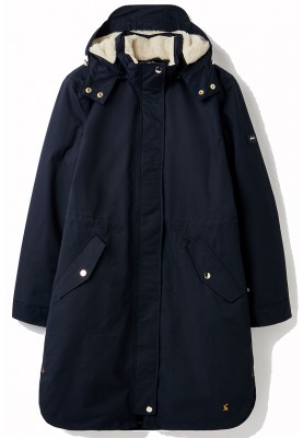 Dunkelblaue Loxley Cosy Damenregenjacke/-parka von Joules