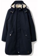 Dunkelblaue Loxley Cosy Damenregenjacke/-parka von Joules 1