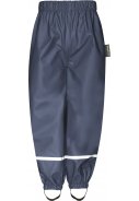 Dunkelblaue Regenhose mit Fleece von Playshoes 1