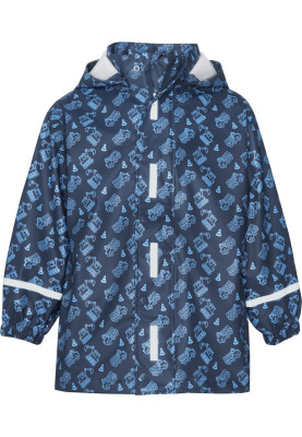 Dunkelblaue Regenjacke  "Baustelle" von Playshoes