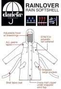Dunkelblaue Regenjacke Danerainlover von Danefae 8