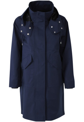 Dunkelblauer Regenmantel Danewest Wind Rain Parka von Danefae
