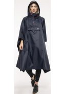 Dunkelblauer Regenponcho von Mac in a Sac
