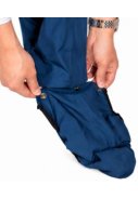 Dunkelblaue Regenhose Storm mit durchgehendem Reißverschluss 4