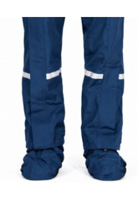 Dunkelblaue Regenhose Storm mit durchgehendem Reißverschluss
