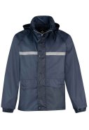 Dunkelblaue Unisex Regenanzug Dusch von Bjornson 2
