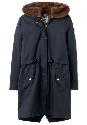 Dunkelblaue wasserdichte Damen Winterjacke Piper von Joules