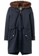 Dunkelblaue wasserdichte Damen Winterjacke Piper von Joules 1