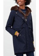 Dunkelblaue wasserdichte Damen Winterjacke Piper von Joules 4