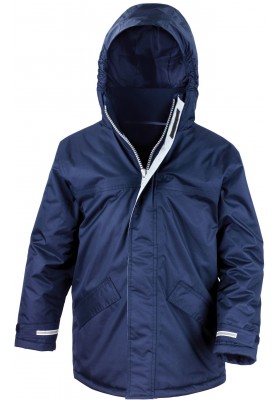 Dunkelblaue Winter-/Regenjacke für Kinder von Result