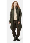 Dunkelgrüne Softshell-Regenjacke in Dreiviertellänge von Ilse Jacobsen 2