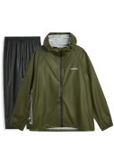 Grüne met schwarze regenhose atmende Regenanzug Packable Rainbreaker von Tretorn.