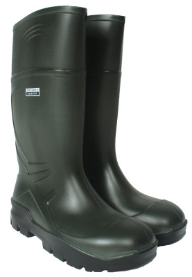 Dunkelgrüner / schwarzer Arbeitsstiefel von Lyngsøe