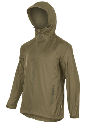 Dunkelgrüne Herren-Regenjacke Stow and Go von Highlander