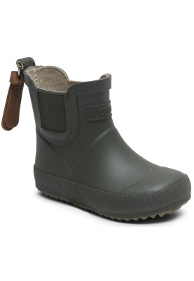 Grüne (olive) Kinderregenstiefel "Baby" von Bisgaard