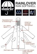 Dunkelrote Regenjacke Danerainlover von Danefae 2